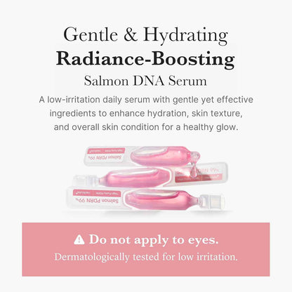 medicube Salmon DNA PDRN Pink One Day Serum | 99% Salmon DNA PDRN Intensive Ampoule, Collagen, Glutathione, Hyaluronic Acid - Improves skin radiance | Korean skincare 0.05 fl.oz x 10e