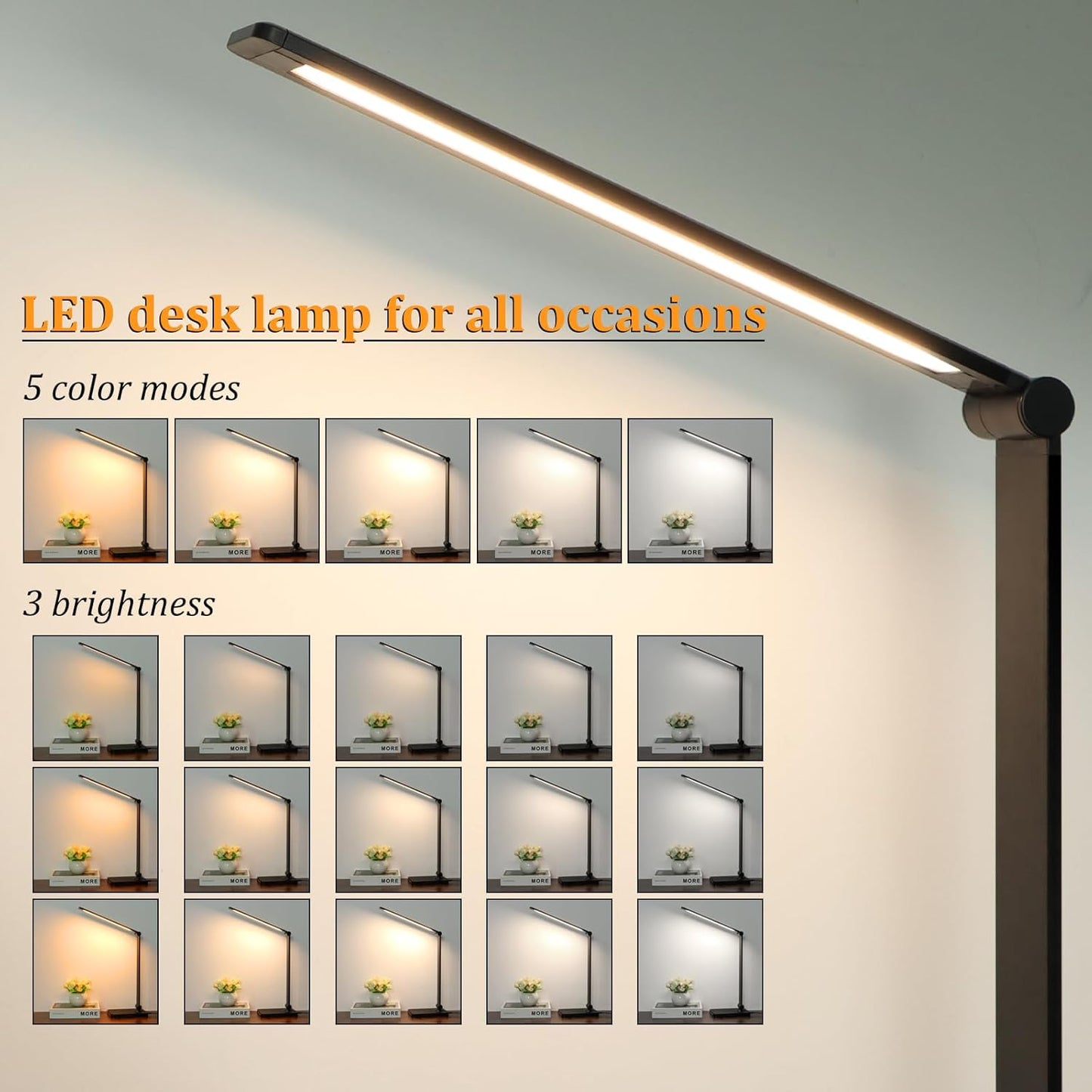 LED_Desk_Lamp_with_USB_Ports,Touch_Desk_Lamps_for_Home_Office_with_5_Color_Modes,3_Brightness_Desk_Light_with_Small_Night_Light,Reading_Lamp_Table_Lamp_for_Bedroom_Bedside_Study_Black_（with_adapter）