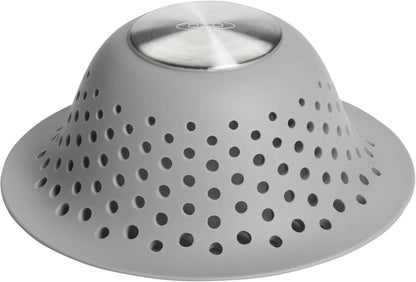 OXO Good Grips Silicone Shower & Tub Drain Protector, Hair Drain Catcher