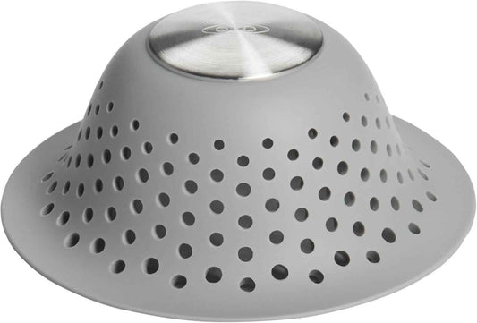 OXO Good Grips Silicone Shower & Tub Drain Protector, Hair Drain Catcher