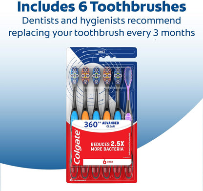Colgate_360_Advanced_Clean_Adult_Soft_Toothbrush_Pack,_6_Soft_Bristled_Toothbrushes_with_Cheek_and_Tongue_Cleaner,_Helps_Clean_Your_Teeth,_Tongue,_Cheeks,_and_Gums,_6_Pack