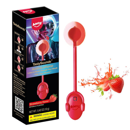 Amos Music Lollipop Candy, Audio Singing Lollipop, Unique Valentine's Gift, Individually Wrapped Natural Fruit Multiple Choice - Eco House Kit