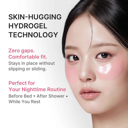 medicube PDRN Caffeine Collagen Eye Patch | Gel Eye Patches for the appearance of Dark Circles, Undereye Bags | Firming, Age-Defying Care with Retinol, Collagen | Korean Skincare | 30 Pairs