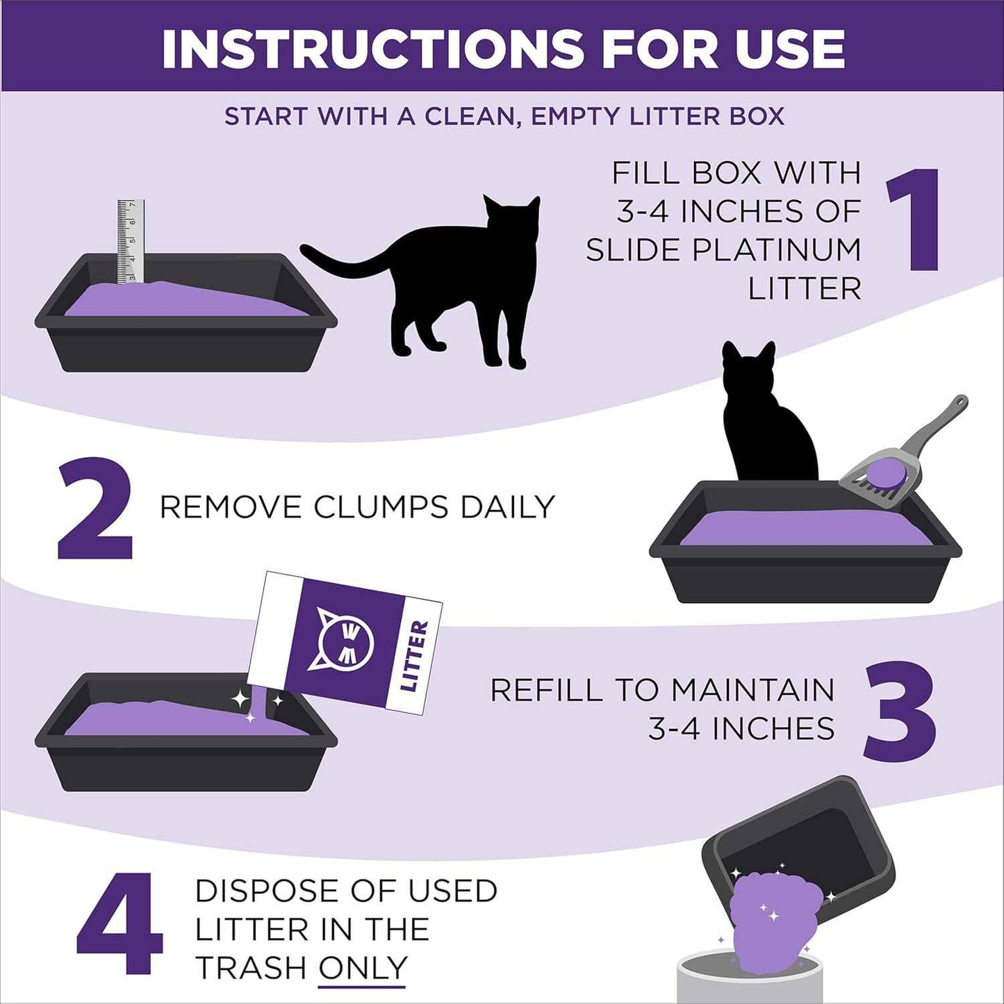 ARM & Hammer Clump & Seal, Easy Clean Technology with No Scrubbing, 14-Day Odor Control