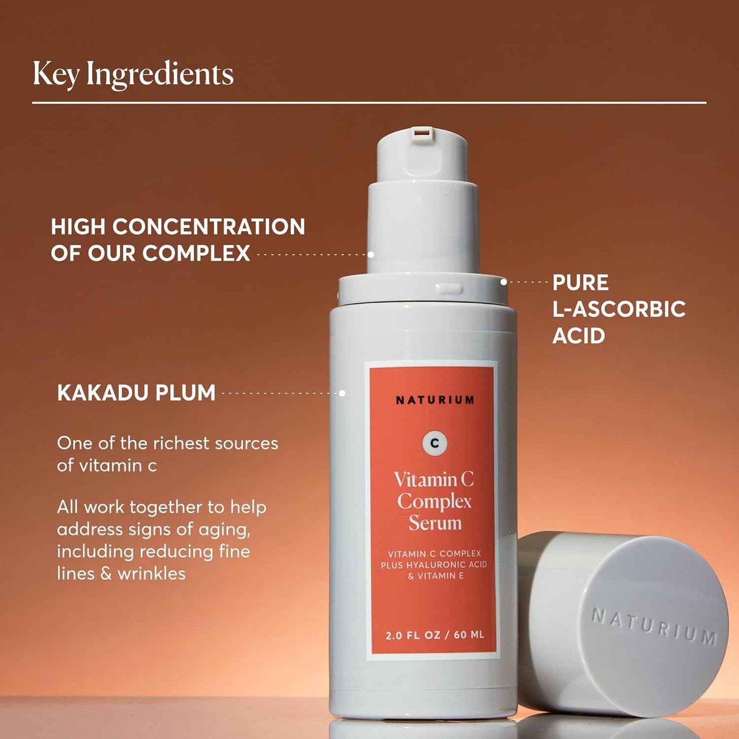 Naturium Vitamin C Complex Face Serum Jumbo, Anti-Aging Facial Treatment with Hyaluronic Acid & Vitamin E