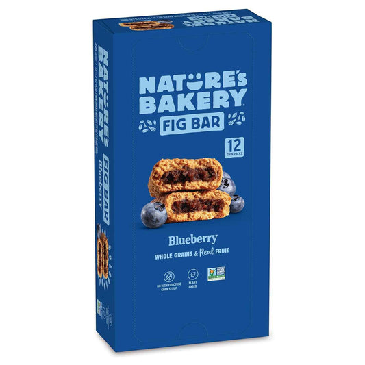Nature's Bakery Whole Wheat Fig Bars, Real Fruit, Vegan, Non-GMO, Snack bar