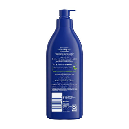 NIVEA_Essentially_Enriched_Body_Lotion_for_Very_Dry_Skin_with_Hyaluronic_Acid,_Almond_Oil_and_Deep_Nourishing_Serum,_72-Hour_Body_Moisturizer,_16.9_Fl_Oz_Pump_Bottle