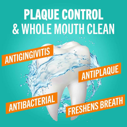 TheraBreath Plaque Control Pre-Brush Oral Rinse, Refreshing Mint Flavor, Antigingivitis and Antiplaque Rinse, Dentist Formulated, Alcohol Free, 16 Fl Oz
