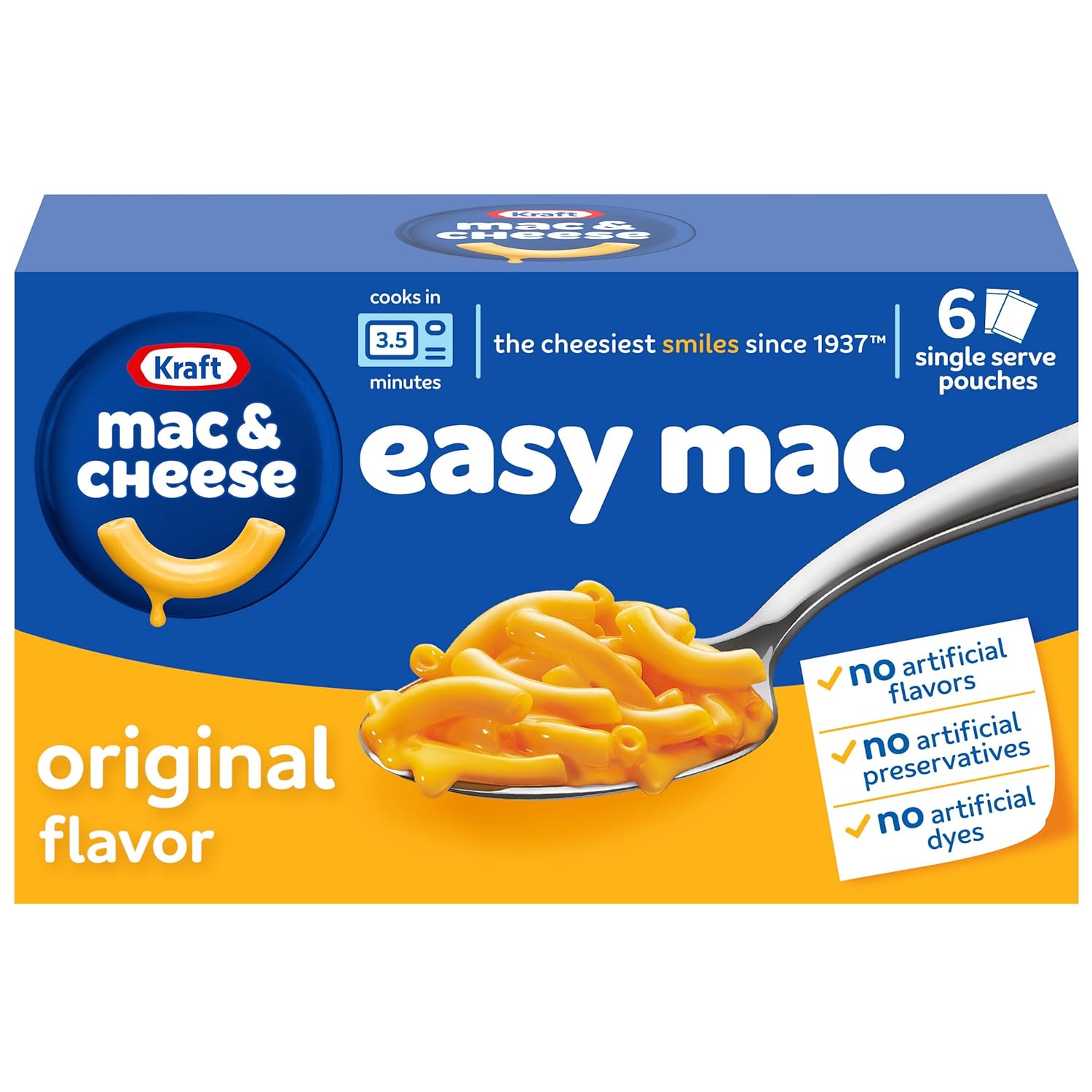 Kraft_Easy_Mac_Original_Mac_&_Cheese_Macaroni_and_Cheese_Dinner,_6_ct_Packet