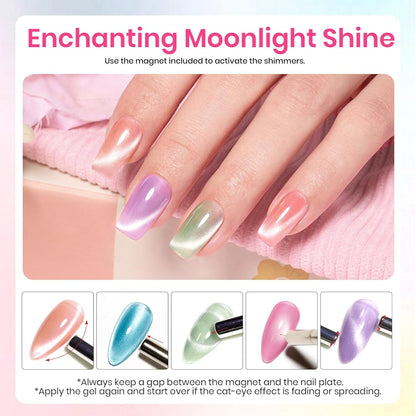 Beetles_Cat_Eye_Gel_Nail_Polish_Set,_6_Colors_Fairy_Garden_Pastel_Spring_Shimmer_Glitter_Gel_Polish_Kit_Pink_Red_Blue_Orange_Green_Purple_Velvet_Gel_Soak_Off_UV_Magnet_Nail_Art_DIY_Gift_for_Women