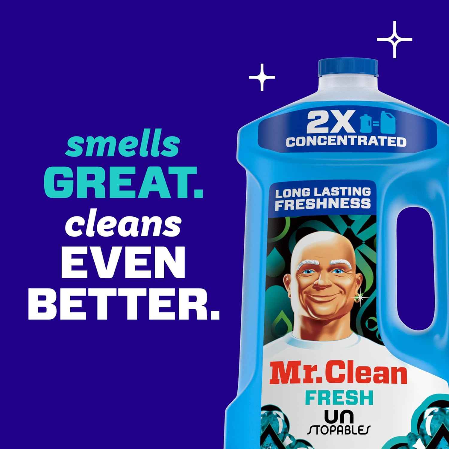 Mr. Clean 2X Concentrated Multi Surface Cleaner with Unstopables Fresh Scent