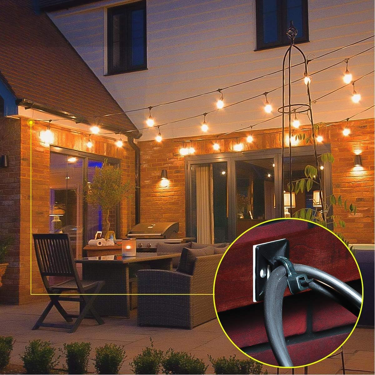 XHF_3/4"_Strong_Back-Glue_Self_Adhesive_Black_Cable_Zip_Tie_Mounts_100pcs_with_8"_Zip_Ties,_Screws,_UV_Protection_Outdoor_Sticky_Wire_Fasteners_Cable_Clips_Management_Anchors_Organizer_Holders_Squares