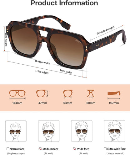 SOJOS_Retro_Thick_Polarized_Aviator_Sunglasses_for_Women_Men,_Large_Trendy_Bold_Square_Pilot_Shades_SJ2385