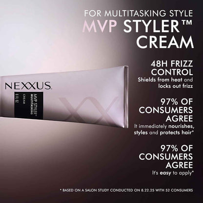 Nexxus Styling Cream MVP Styler Hybrid Multitasking Hair Cream Powered by MVP Multi-Verse Polymers 6 oz