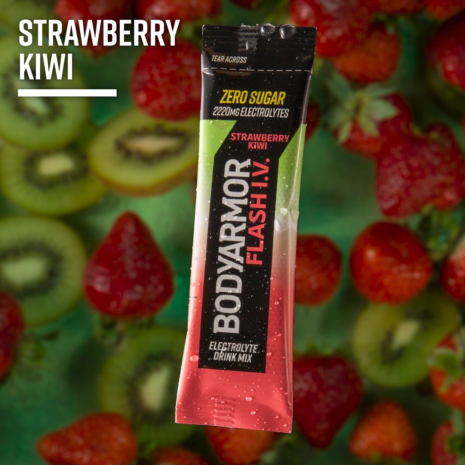 BODYARMOR_Flash_IV_Electrolyte_Packets,_Strawberry_Kiwi_-_Zero_Sugar_Drink_Mix,_Single_Serve_Packs,_Coconut_Water_Powder_(6_Count)