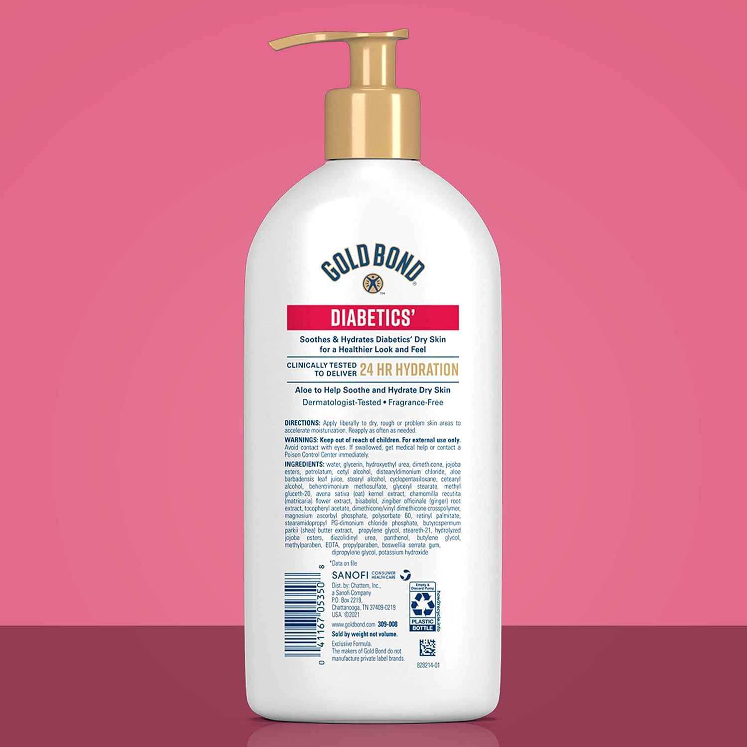 Gold Bond Diabetics' Dry Skin Relief Body Lotion. With Aloe to Moisturize & Soothe, Diabetic Lotion for Dry Skin