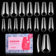 5-2-Long Coffin 15 Sizes 630PCS (Clear Nail Tips)