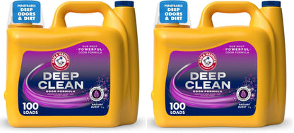 ARM & HAMMER Deep Clean Odor Formula Liquid Laundry Detergent, Radiant Burst Scent