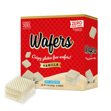 ChocZero Vanilla Wafer Cookies, Crispy Cookies Layered With Vanilla Creme, Gluten Free, No Added Sugar, 16 Keto Wafer Cookies Per Box, 8 Ounce (Pack of 1)