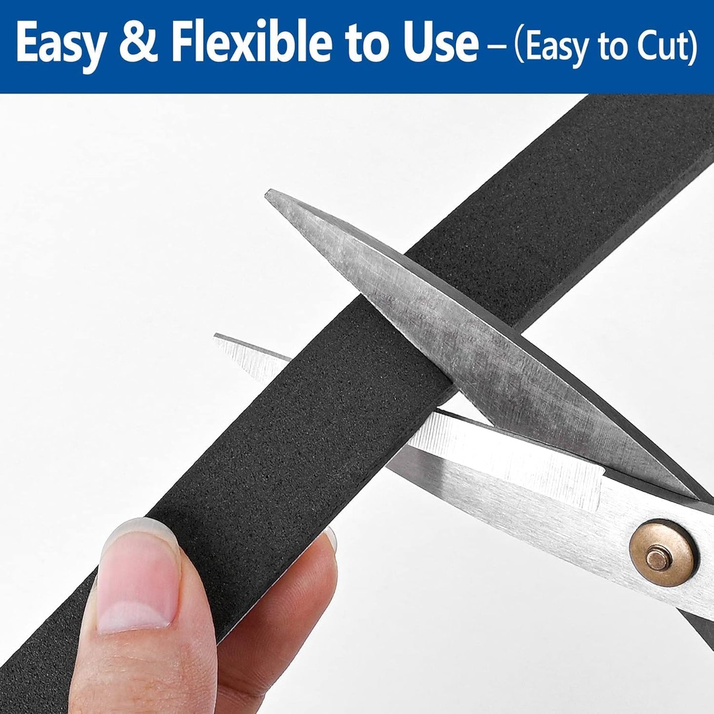 Kikerike_Self_Adhesive_Foam_Tape_Weatherstrip_1/2In_x_1/4In_x_42Ft_High_Density_Foam_Insulation_Strips_Seal_Weather_Stripping_with_Strong_Adhesive_for_Door_and_Window_Sound_Isolation_Soundproofing