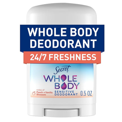 Secret_Whole_Body_Deodorant_Stick_for_Women,_Travel_Size,_Peach_&_Vanilla_Blossom_Scent,_Aluminum_Free_Deodorant,_72_HR_Odor_Protection,_0.5_oz
