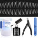 4-1-Almond Short 240pcs (Etch X Nail Tips Kit)