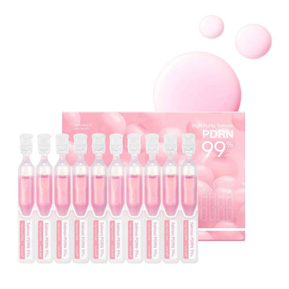 medicube Salmon DNA PDRN Pink One Day Serum | 99% Salmon DNA PDRN Intensive Ampoule, Collagen, Glutathione, Hyaluronic Acid - Improves skin radiance | Korean skincare 0.05 fl.oz x 10e