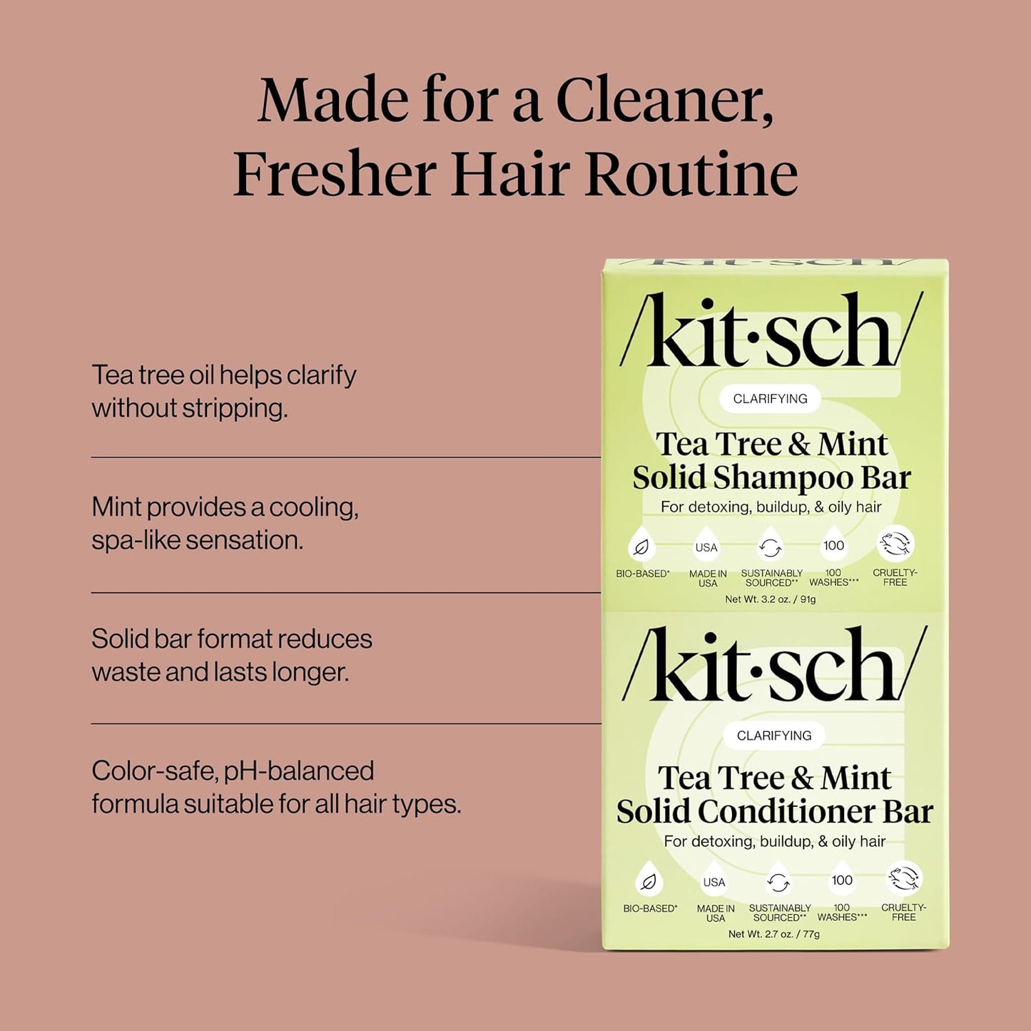 Kitsch_Clarifying_Tea_Tree_Shampoo_and_Conditioner_Set_–_Shampoo_&_Conditioner_Bar_for_Women_and_Men,_Scalp_&_Oil_Control_Hair_Care_–_Free_of_Paraben,_Sulfate_&_Silicone_–_Made_in_USA_-_2_pcs