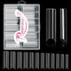 240PCS Clear 2XL C Curve Tips