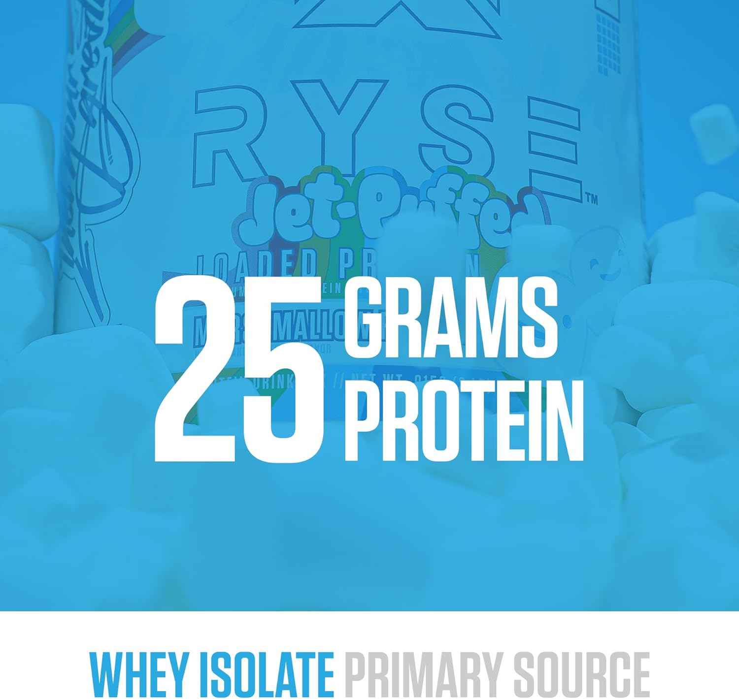 RYSE Loaded Protein Powder - 25g Whey Protein Isolate & Concentrate with Prebiotic Fiber & MCTs - Low Carb, Low Sugar, Digestive-Friendly