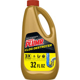 Clorox Liquid-Plumr Pro-Strength Clog Destroyer, Liquid Drain Cleaner, 32 Fluid Ounces