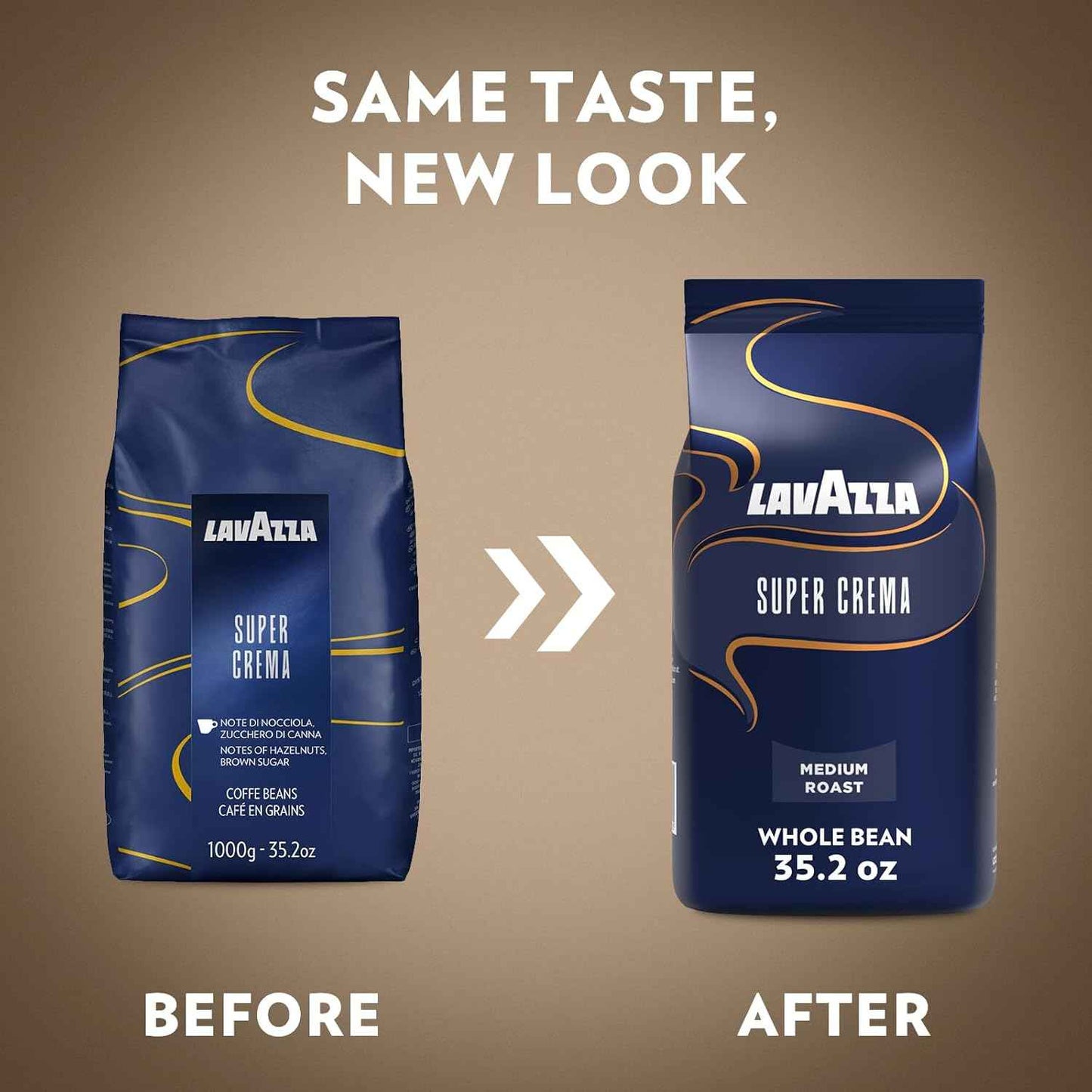 Lavazza Whole Bean Coffee, Medium Espresso Roast, Arabica and Robusta Blend