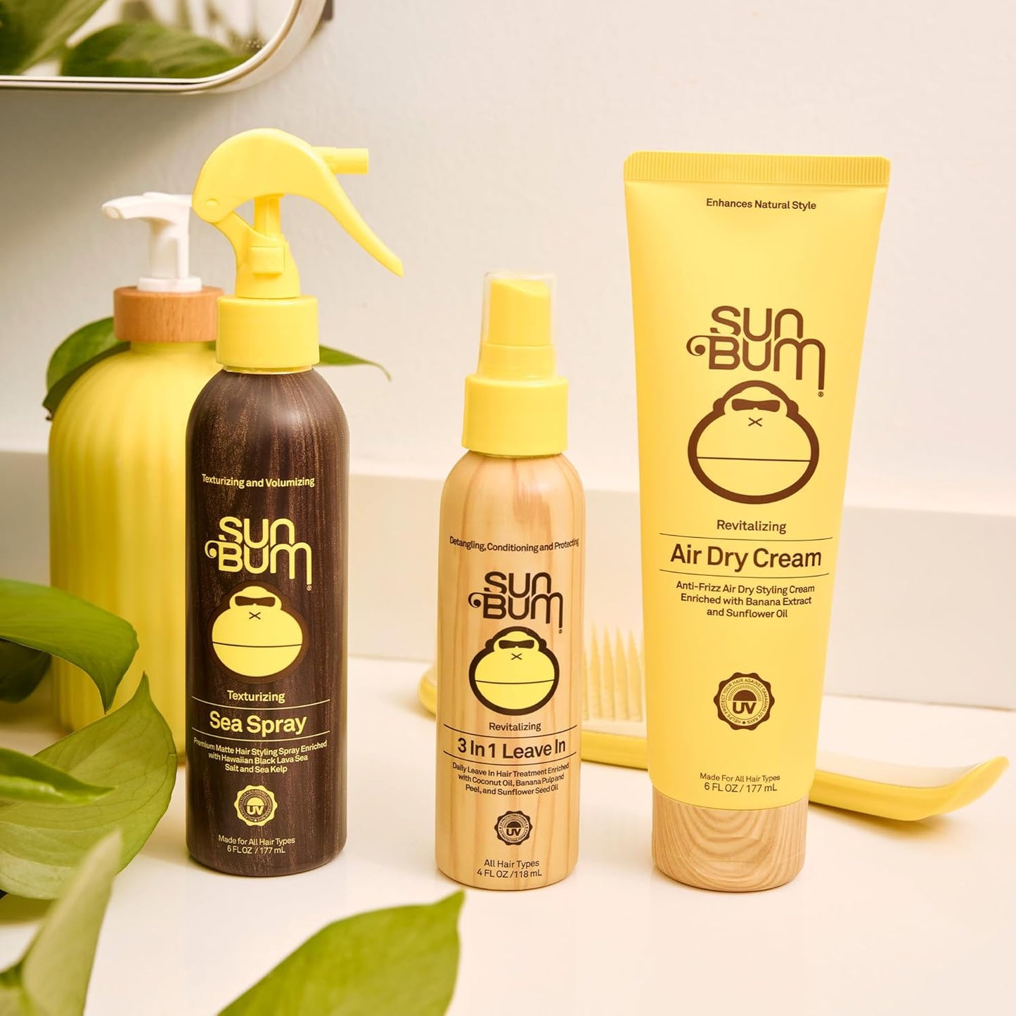 Sun_Bum_Revitalizing_Air_Dry_Cream_-_Anti_Frizz_Styling_Cream_with_Banana_Extract_and_Sunflower_Oil_-_Vegan_-_Without_Parabens_-_UV_Protecting_-_Helps_Smooth_and_Enhance_Natural_Hair_Texture_-_6_fl_oz
