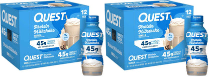 Quest Nutrition Protein Shake, 45g Protein, 2g Sugar, 4g Net Carbs, Ready to Drink, Gluten Free