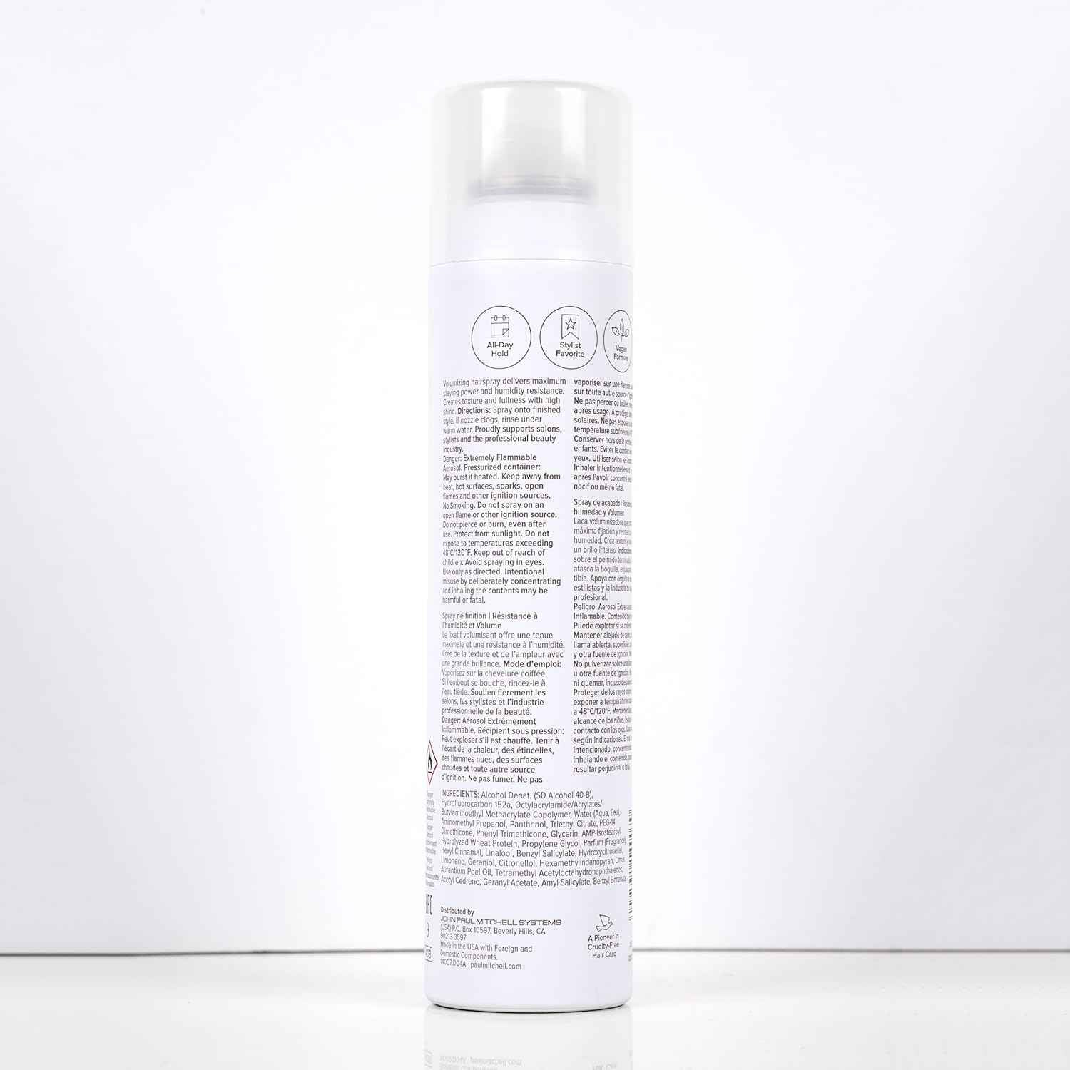 Paul Mitchell Extra-Body Firm Hairspray, Extreme Hold, Maximum Volume + Humidity Resistance, For Fine Hair, 9.5 oz