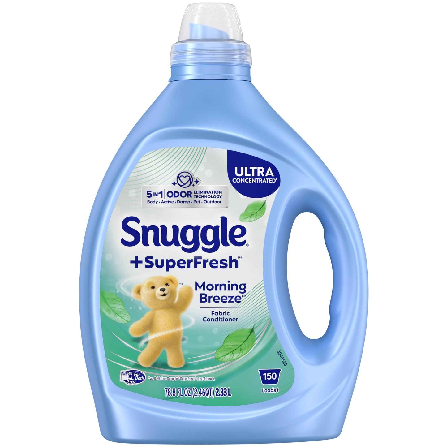 Snuggle SuperFresh Fabric Softener Liquid, Ultra Concentrated, Morning Breeze Fabric Conditioner, Lasting Scent, Fights Stubborn Odors, Softens, Reduces Static & Wrinkles