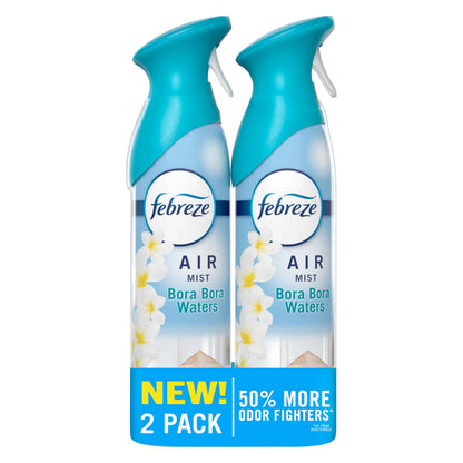 Febreze Air Mist, Air Freshener Spray, Odor Fighting Room Spray, Deodorizer for Home Bathroom Kitchen Office Apartment Dorm Room Classroom