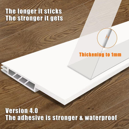 Suptikes_2_Pack_Door_Draft_Stopper，Door_Sweep_for_Exterior_&_Interior_Doors,Door_Bottom_Seal_Dust_and_Noise_Insulation_Weather_Stripping_Draft_Guard_Insulator,_1.8"_W_x_37"_L,White