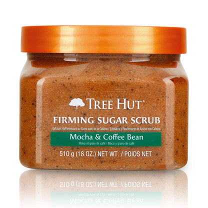 Tree Hut Ultra Hydrating and Exfoliating Sugar Scrub Mocha &amp;amp; Coffee Bean for Nourishing Essential Body Care, 18 Ounce