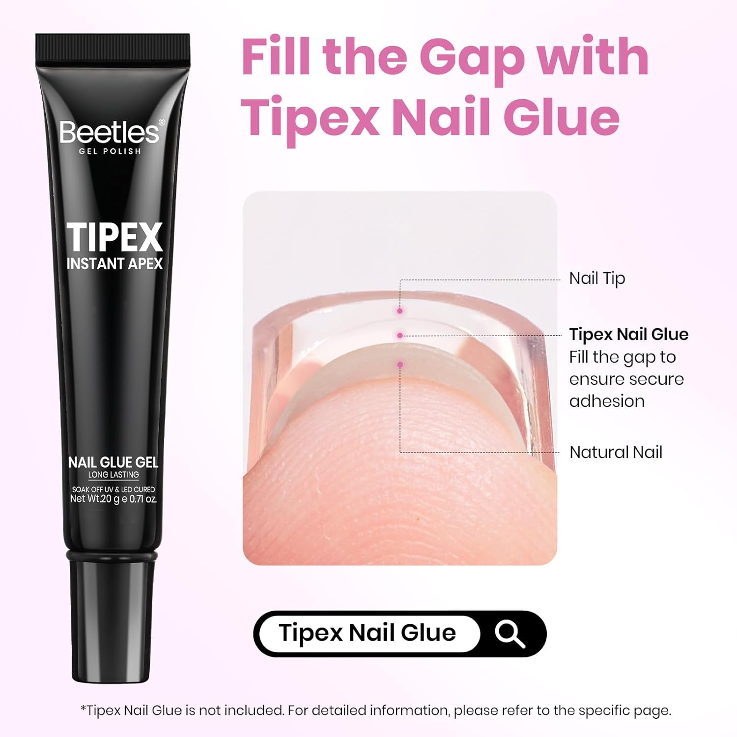 Beetles_Tipex_Instant_Apex_Nail_Tips,_Almond_Medium,_16_Sizes_(00–14),_192pcs,_Built-In_Apex,_No_Builder_Gel_Required,_Thicker_Strong_Acrylic_Tips_for_DIY_Nail_Extensions