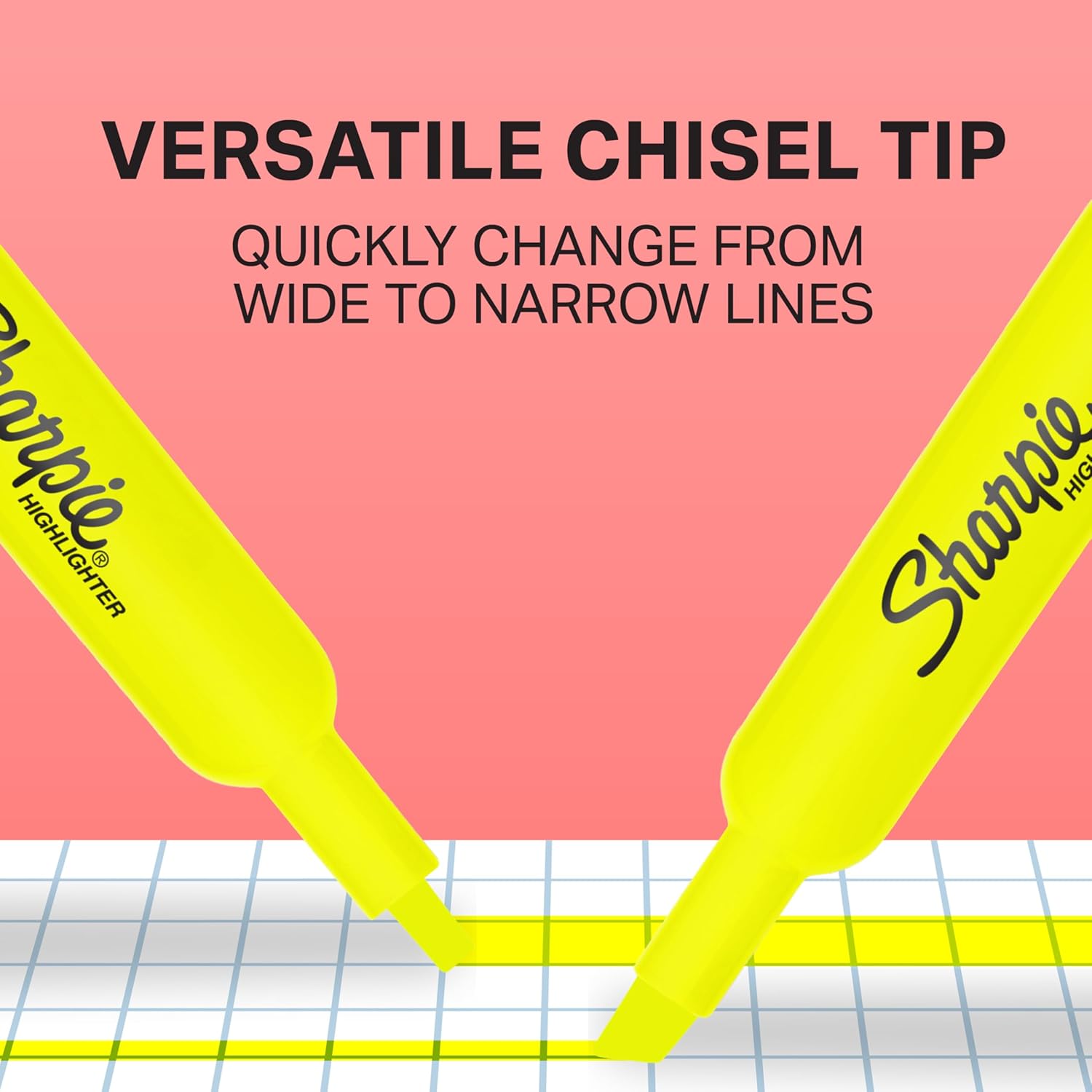 Sharpie_25162PP_Accent_Tank-Style_Highlighter,_Fluorescent_Yellow,_2-Pack