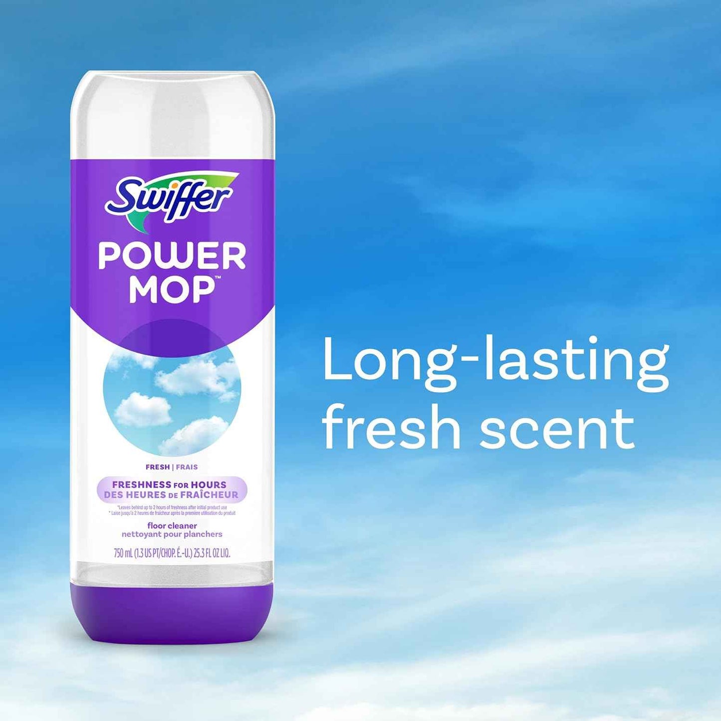 Swiffer PowerMop Floor Cleaning Solution, PowerMop Refills, Floor Cleaner for Mopping