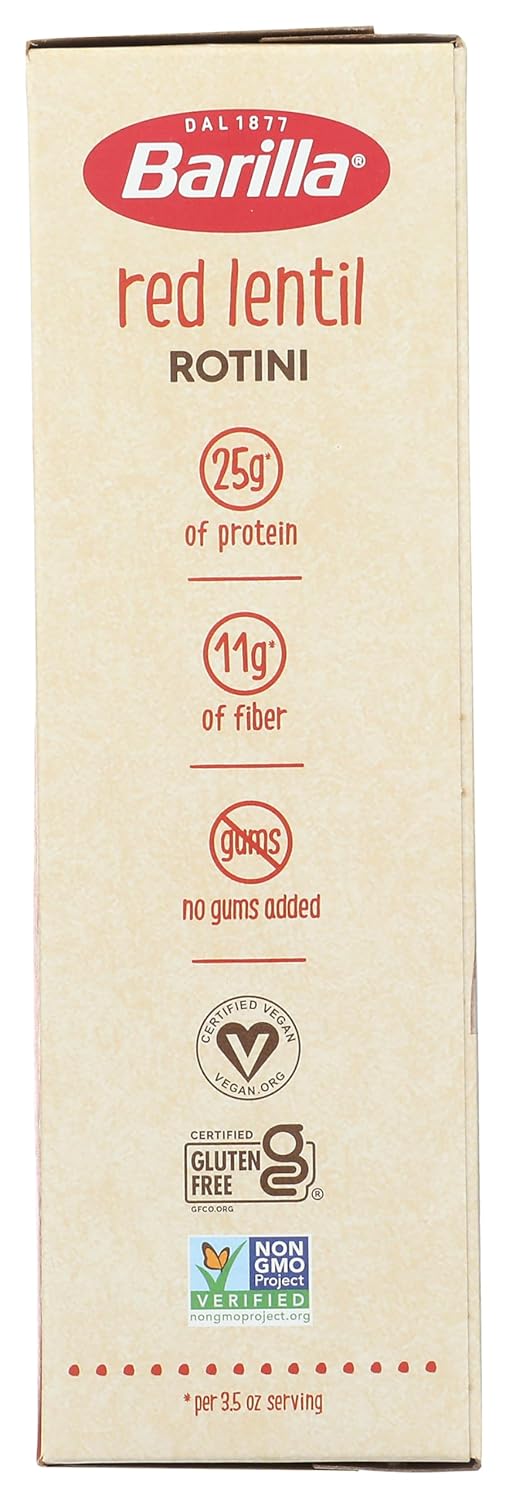 Barilla_Red_Lentil_Rotini_Pasta,_8.8_oz_-_Vegan,_Gluten_Free,_Non_GMO_&_Kosher_-_Made_with_Plant_Based_Protein