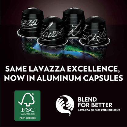 Lavazza Espresso Maestro Classico Aluminum Capsules Compatible with Nespresso* Original Machines, Medium Espresso Roast, 100% Arabica (60 Capsules)