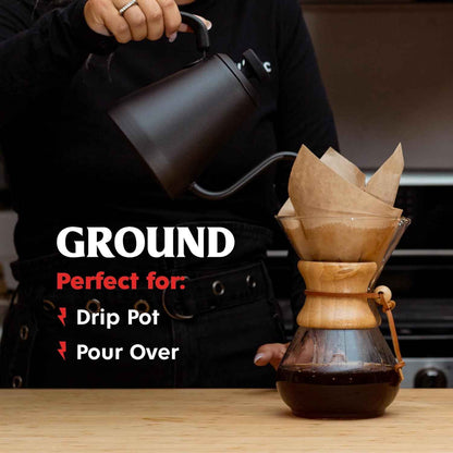 Death Wish Coffee, Organic and Fair Trade Ground Coffee, 16 oz