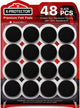 48 PCS 1" Black, Round