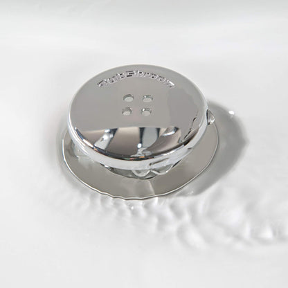 TubShroom_Bathtub_Drain_Protector_and_Hair_Catcher_-_2_Pack,_Chrome_-_Fits_1.5"_-_1.75"_Bathtub_and_Shower_Drains
