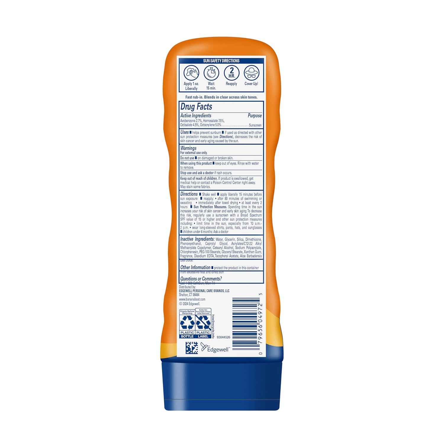 Banana Boat Sport Ultra Sunscreen Lotion | Banana Boat Sunscreen, Oxybenzone Free, Sunblock, Water Resistant