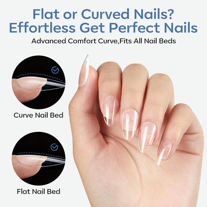 modelones_Short_Almond_Nail_Tips,_360pcs_Pre-etched_Clear_Soft_Press_On_Fake_Nails_Full_Cover_Half_Matte_Acrylic_Gel_Tips_Extension_for_Salon_&_Home_Use_15_Sizes