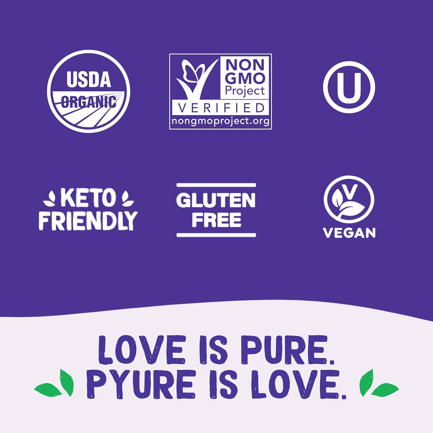 Pyure_Organic_Stevia_Blend_|_Granulated_Sugar_Substitute_with_Zero_Calories_&_Carbs_|_Keto,_Diabetic_&_Vegan_Friendly_|_Sugary_Taste_Alternative_|_USDA_Organic,_Non-GMO_|_Good_For_Baking_|_12oz